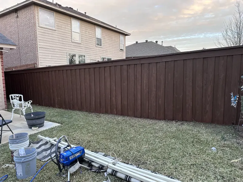 Fence stain complete