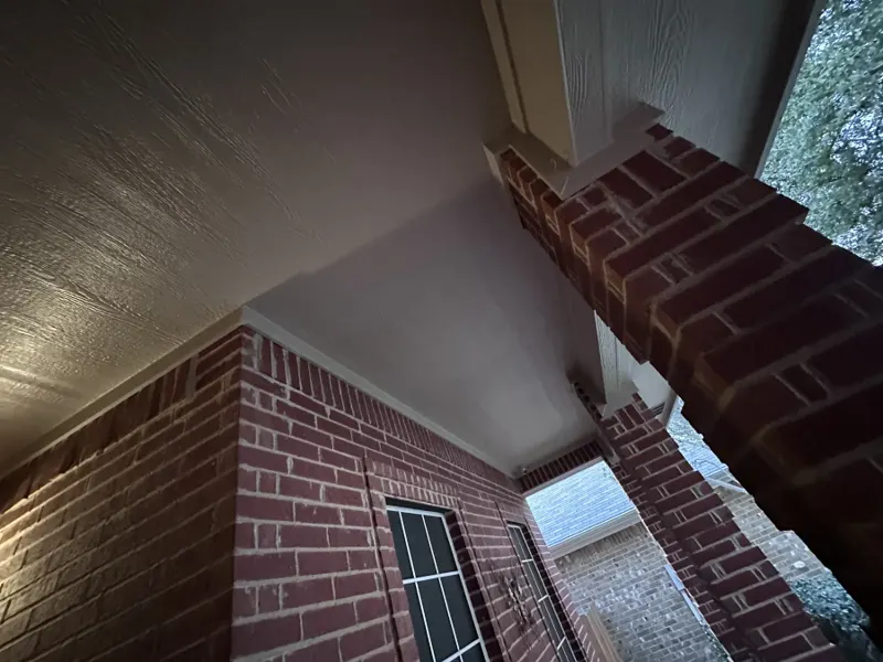 Patio ceiling finish