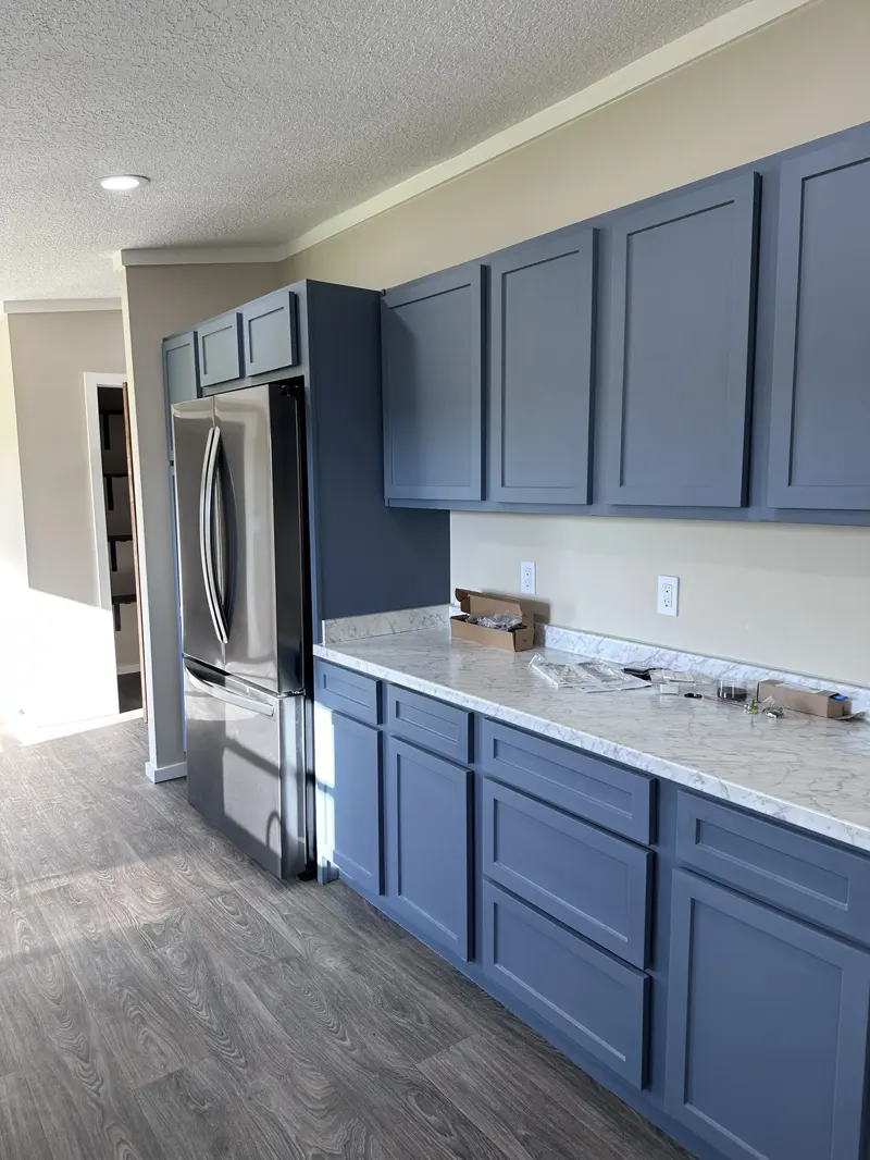 Painted kitchen cabinets