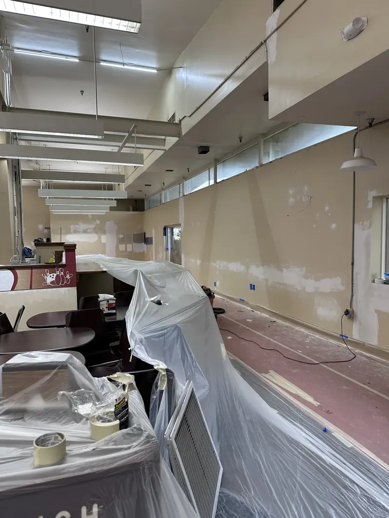 Commercial wall prep