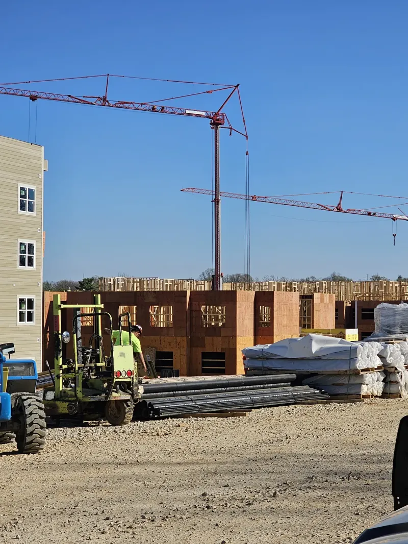 Large multifamily construction site
