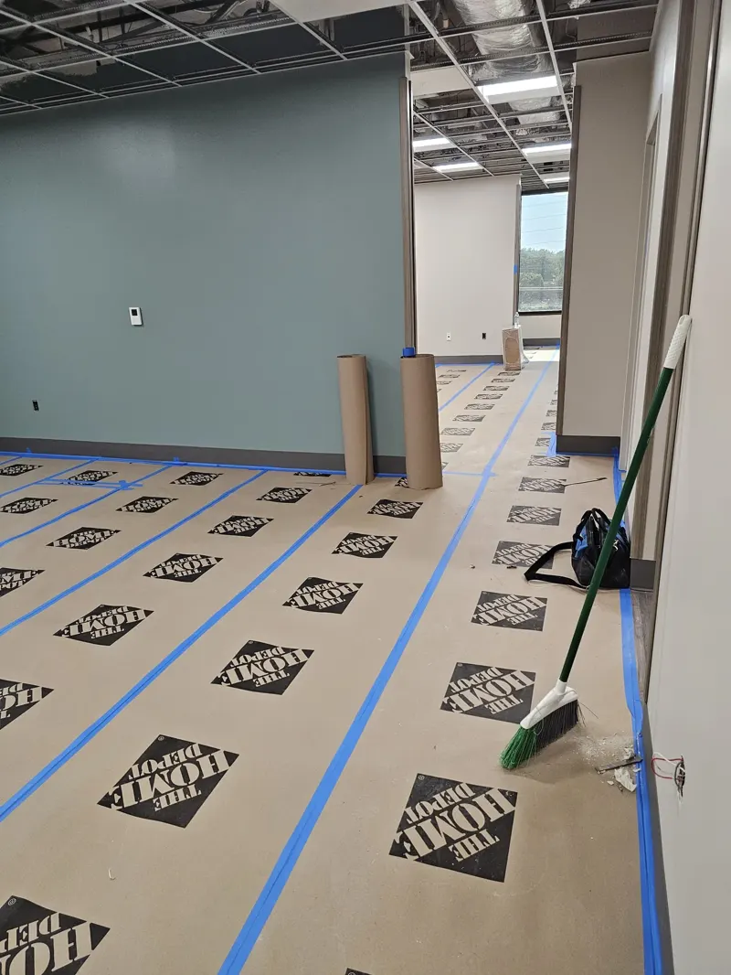 Commercial office paint prep