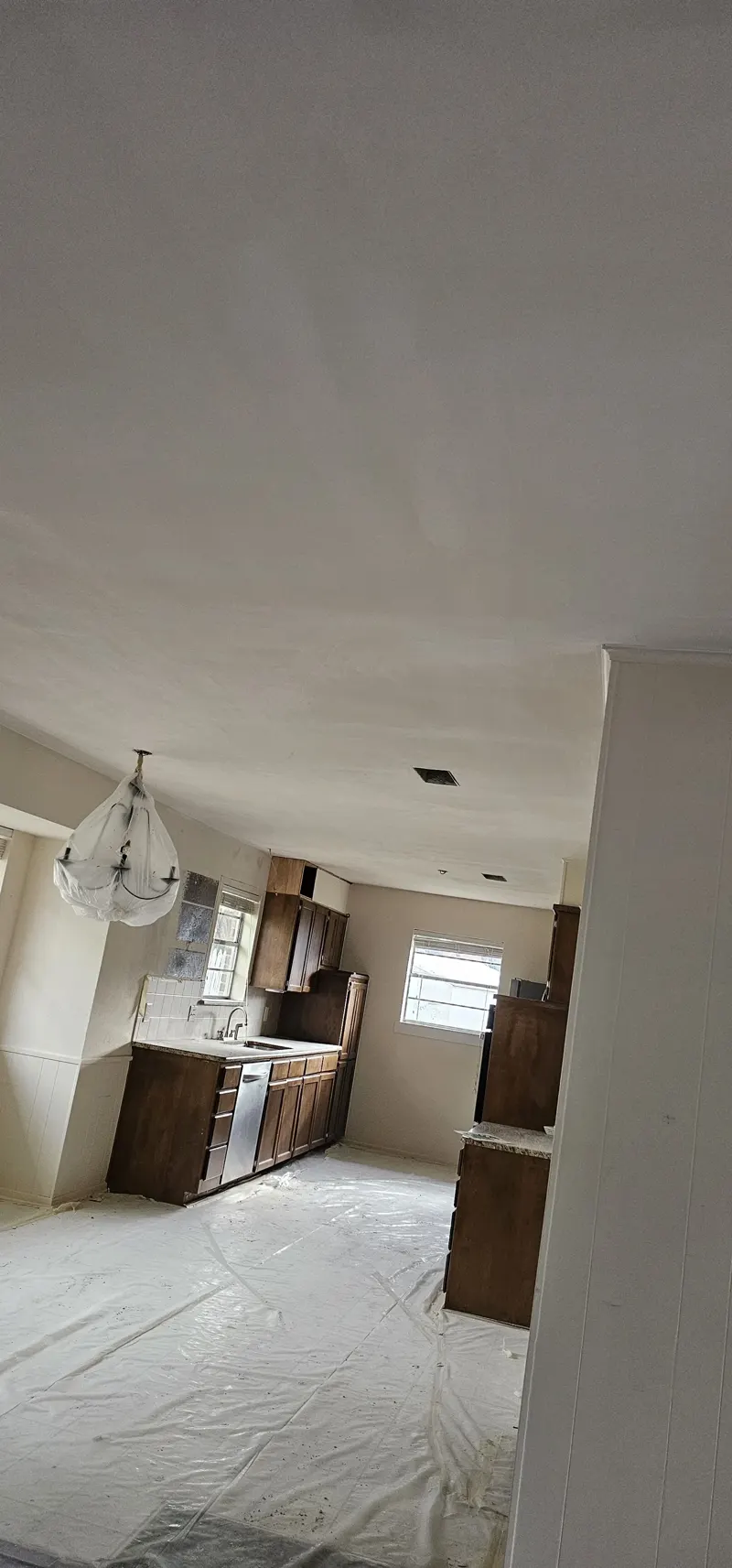 Residential ceiling repair kitchen